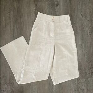 Express Cream Wide Leg Pants